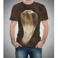 Kobra Desenli 3D Tişört