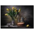 Sarı Lale Yağlıboya Kanvas Tablo