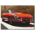 Kırmızı Üstü Açık Araba Tablosu CC1019