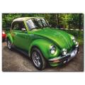 Yeşil Vosvos Araba Kanvas Tablo CC1036