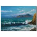Deniz Manzaralı Yağlı Boya Kanvas Tablo