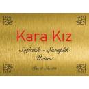 Pirinç Kapı Tabelası - Model 05