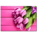 Pembe Lale Temalı Kanvas Tablo