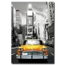 Newyork' ta Sarı Taksi Temalı Kanvas Tablo