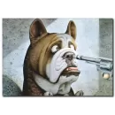 Suçlu Köpek Temalı Kanvas Tablo