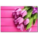Pembe Lale Temalı Kanvas Tablo