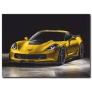 Lüks Sarı Araba Kanvas Tablo CC1023