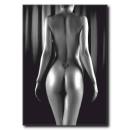 Siyah Beyaz Nü Kanvas Tablo