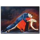 Dans Eden Çift Yağlı Boya Tablo