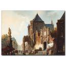 Şehir Görüntüsü Yağlı Boya Tabl