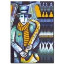 Sokak Müzisyeni Kanvas Tablo