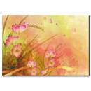 Pastel Tonlarda Çiçekler Kanvas Tablo