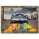 Klasik Araba Doğal Ahşap Çerçeveli Tablo