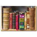 Kitap Sonsuzluktur Doğal Ahşap Çerçeveli Tablo