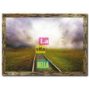 Tren Rayları Ahşap Çerçeveli Tablo