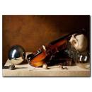 Keman Detaylı Kanvas Tablo