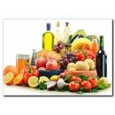 Yiyecek Dünyası Temalı Kanvas Tablo