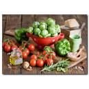 Taze Sebzeler Temalı Kanvas Tablo