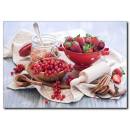 Çilekli Kahvaltı Kanvas Tablo