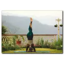 Esnek Vücutlu Yoga Yapan Kadın Kanvas Tablo