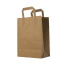 Saplı Kağıt Kraft Çanta 32x28x16 cm