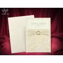 Kadife Kabartmalı Lüks Davetiye - 3685