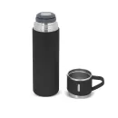 Bardaklı Çelik Termos  500 Ml - Siyah