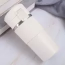 Süzgeçli ve Kullanışlı Çelik Termos Mug 400 Ml - Beyaz