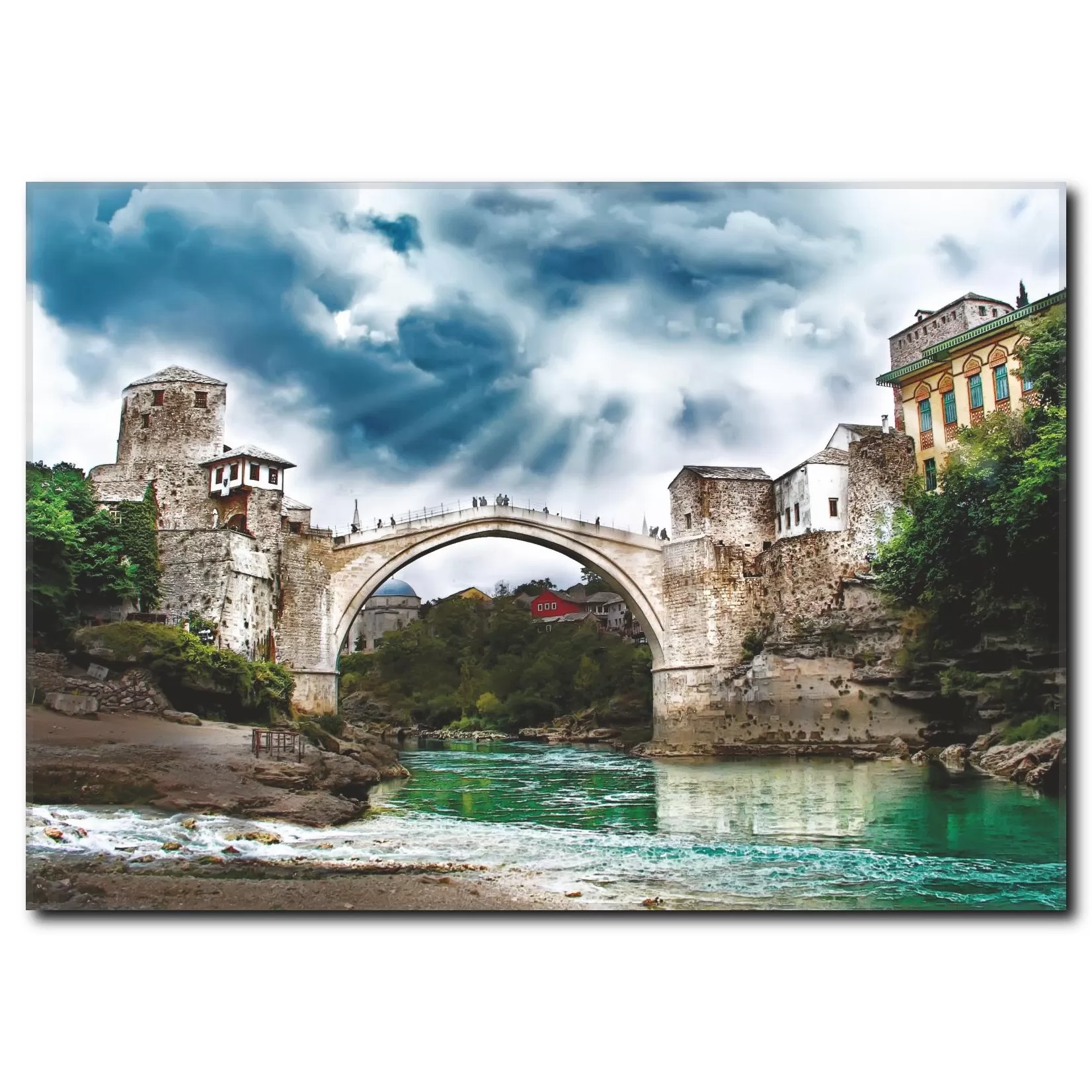 mostar koprusu temali kanvas tablo ty 1031