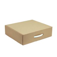 Plastik Kulplu Kraft Çanta Kutu 42x36x10 cm