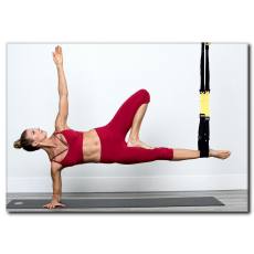 Pilates Yapan Fit Vücutlu Kadın Tablo