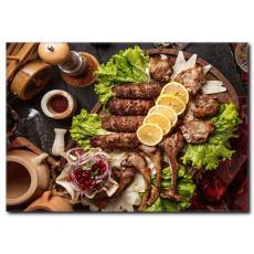 Karışık Izgara Kebap Kanvas Tablo