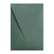 Koyu yeşil renkli üçgen kapaklı davetiye zarfı