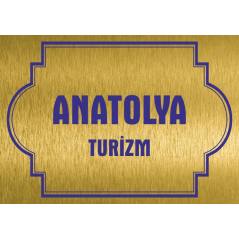 Pirinç Kapı Tabelası - Model 03