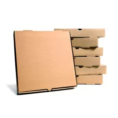 Baskısız Kraft Pizza Kutusu 28x28x4,5 cm