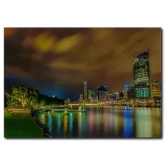 Gece Şehir Manzarası Tablo
