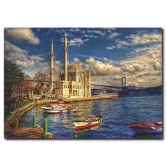 Ortaköy ve Boğazici Köprüsü Yağlıboya Kanvas Tablo