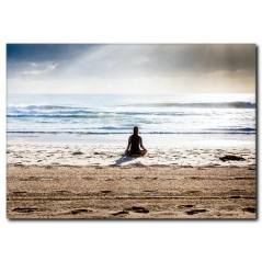 Doğada Yoga Temalı Relaxing Kanvas Tablo