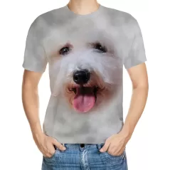Köpekcik Desenli 3D Tişört