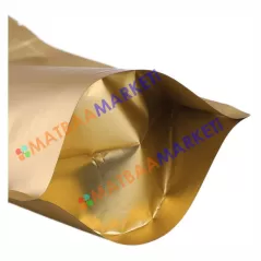 Gold Aluminyum Kilitli Doypack 16x27x4 Cm