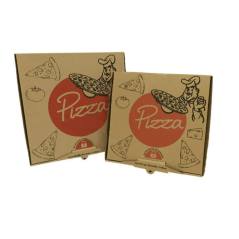33x33x4 cm Hazır Pizza Kutusu - Pizza Resmi Baskılı
