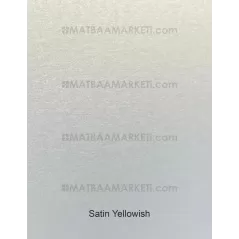 Sedefli Sarı-Beyaz Yanar Döner Işıltılı Karton - 250 Gr - 70x100 Cm - Satin Yellowish