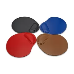 Suni Deri ve Özel Dikişli Mousepad