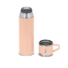 Bardaklı Çelik Termos  500 Ml - Pembe