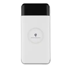 Kablosuz Şarj Cihazı - 10.000 mAh beyaz