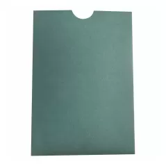 Koyu yeşil renk davetiye zarfı