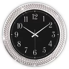 Parıltı Promosyon Duvar Saati - 34 Cm - Siyah Gövde
