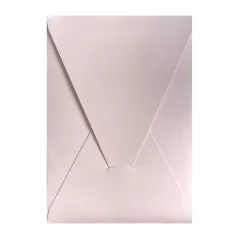 14x20 Cm Açık Pembe Kapaklı Davetiye Zarfı