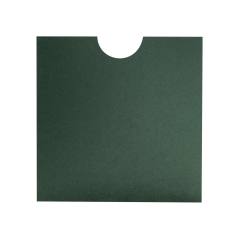 16x16cm koyu yeşil davetiye zarfı