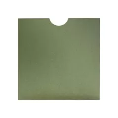 16x16cm açık yeşil davetiye zarfı